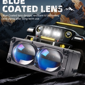 ไฟหน้ารถยนต์ Sanvi Hot Sale Upgrade S200 72-132W/คู่ ไฟสปอร์ตไลท์ LED สำหรับกระจังหน้ารถ - Product Image 3