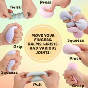 4 Pièces Jouets Sensoriels Anti-Stress en TPE, Balle Façonnable Portable à Presser, Jouets de Concentration pour Adultes, Cadeau de Festival - Product Image 3