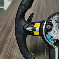 Volant de voiture personnalisable en cuir pleine fleur de luxe à 3 branches, adapté aux modèles F30 E90 M2 M3 M4 M5 M6 F80 F82 F83, qualité supérieure