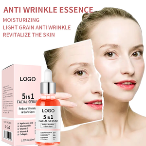Venta caliente 30ml Cuidado de la piel de la cara Reduce las arrugas Punto oscuro Reafirmante 5 en 1 Suero facial - Product Image 4