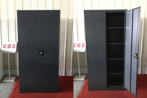 Armoire de rangement en acier à 2 portes avec 4 étagères métalliques réglables, armoire/penderie moderne pour cuisine, salle de sport, extérieur, prix de gros - Product Image 4