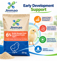Aliment pour poussins reproducteurs Jinmao 6% : Poudre de minéraux et oligo-éléments avec enzymes pour favoriser la nutrition des poussins/poules – Additif