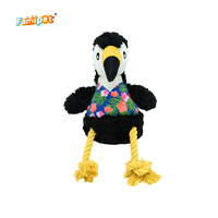 Jouet en peluche couineur pour chien Famipet, nouveau design d'été sur le thème des oiseaux mignons, doux et froissé, fabriqué sur mesure