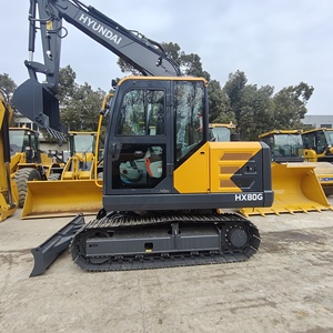 Excavadora Hyundai HX80G de 8 Toneladas con Cucharón de Excavación de 0.4m³ de Capacidad, Bajo Precio, Pocas Horas de Trabajo, Equipo Miniexcavador Usado - Product Image 1