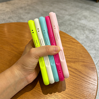 Coque de téléphone portable magnétique transparente néon colorée pour iPhone 18 17 16 15 14 Pro Max, coque antichoc couleur bonbon pour iPhone 17