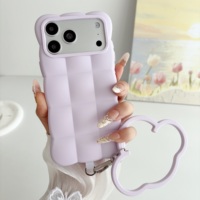 Coque de téléphone en silicone 3D effet nuage pour iPhone 13 15 16 17 18 Pro Max, accessoires de téléphone, coque souple antichoc avec cordon