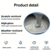 Apprêt liquide acrylique gris 2K NC pour pulvérisation automobile, résistant aux intempéries, pour réparation automobile, système de retouche et de teinture