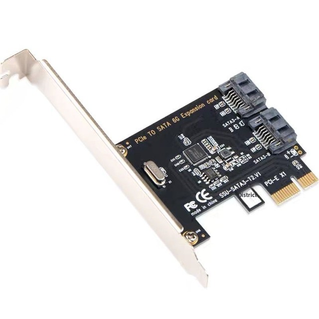 Desktop PCI-E to for 3.0 15000g-Port Hard Disk Expansion Adapter Card Black Qunhui NAS Motherboard