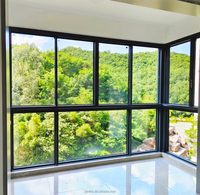 Ventana Corredera de Aluminio de la Serie 110, Moderna, Personalizada de Fábrica, con Aislamiento Acústico y Térmico, Certificación Energy Star
