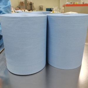 Hot Bán Nặng Công Nghiệp Làm Sạch Khăn Lau Giấy Tay Khăn Cuộn Công Nghiệp Jumbo Màu Xanh Khăn Giấy Cuộn - Product Image 3