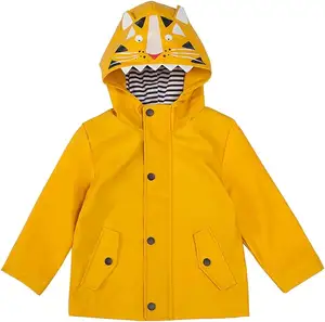 Chubasquero impermeable amarillo OEM de fábrica popular 2023 para niños