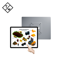 Monitor LCD Industri 15 Inci 4:3 Resolusi 1024X768 Sudut Pandang Penuh Input HD Monitor Sentuh Dapat Dipasang Di Dinding Baru
