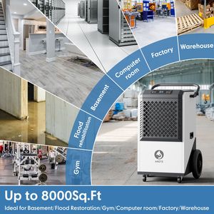 Déshumidificateur déshydratant industriel commercial DB avec technologie de compresseur d'affichage à LED Portable et certifié ROHS - Product Image 2