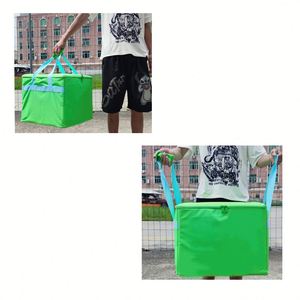 Bolsa Térmica Portátil para Picnic de 46 cm, Verde, Tela No Tejida, Diseño Minimalista, Uso en Todas las Estaciones, Bolsa para Entrega de Comida - Product Image 5