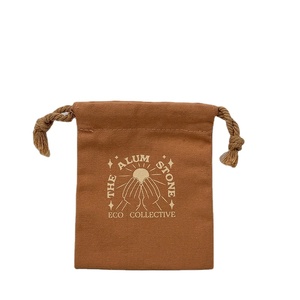 Customizable Organic Cotton Drawstring Eco-Friendly Pouch Recyclable for <b>Rings</b> and Earrings Use - Product Image 1