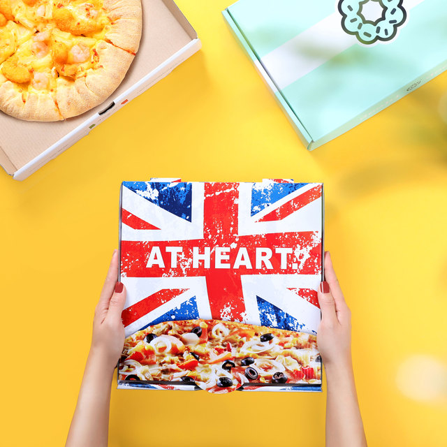 Customized Pizza Box Supplier Corrugated Cardboard 6/7/8/9/10/11/12/13/16/18 Inch Empty All Size Pizza Boxes