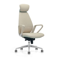 Chaise de direction à dossier haut au design moderne pour usage commercial en bureau