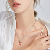 Fine Jewelry Collier à pendentif Phoenix en émail personnalisé en argent sterling 925 pour femme