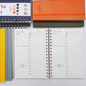 Carnet à spirales A5 avec couverture imperméable, poche renforcée, bande élastique, carnet à spirales personnalisé avec logo d'entreprise, vente en gros - Product Image 3
