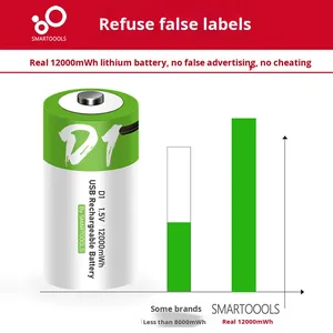 5 #   เอเอ 7 #   แบตเตอรี่แบบชาร์จได้ AAA D1 C2 1.5V ลิเธียม ชาร์จผ่าน USB สำหรับโทรศัพท์ ของเล่น เตาแก๊สอเนกประสงค์ ความจุขนาดใหญ่ ผลิตในจีน - Product Image 3