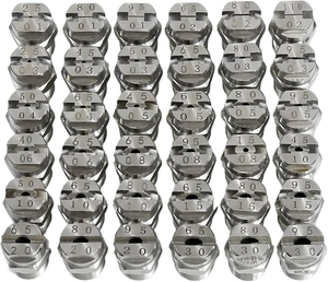 25020 25035 25040 40035 Hochdruck-Sanitärreinigungsdüse aus Edelstahl in Fächerform - Product Image 1