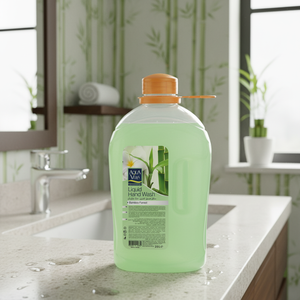 Jabón de manos líquido hidratante a base de químicos perfumado de bosque de bambú AquaVera 500 ml con SLS para adultos certificado ISO 9001 - Product Image 3