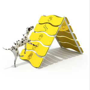 कुत्ते के पार्कों में पालतू प्रशिक्षण की आपूर्ति के लिए स्टील निर्माण के साथ आउटडोर कुत्ता खेल का मैदान और प्रशिक्षण उपकरण - Product Image 6