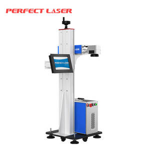 Máquina de Marcado Láser de Fibra, Máquina de Marcado Láser Volante Tipo Elevador para Marcado de Botellas, Plástico, Metal, Línea de Producción en Línea - Product Image 3