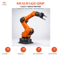 Nouveau robot articulé KUKA KR 10 R1420 à 6 axes, 10 kg, avec préhenseur Schunk, pour l'entretien des machines CNC