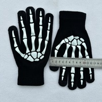 Gants à cinq doigts jacquard lumineux personnalisés en gros d'usine, vestes fluorescentes coupe-vent pour usage quotidien