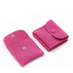 Bolsa de Terciopelo Personalizada con Logotipo Impreso para Regalo de Joyería, Bolsa de Gamuza para Joyería - Product Image 4