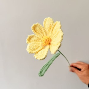 Bouquet de fleurs au crochet Kexiang, décoration de bureau en polyester, ornement de fleurs artificielles - Product Image 4
