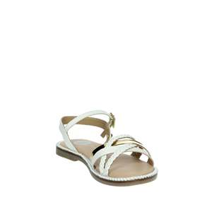 Sandalo Gioseppo da bambina 75336 bianco con cinturino intrecciato alla caviglia, modello estivo - Product Image 5
