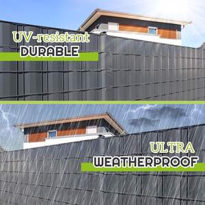 Bande d'intimité pour clôture grillagée 164 pi x 0,15 pi, écran d'intimité pour lattes de clôture grillagée avec 150 <span class=keywords><strong>attaches</strong></span> rapides et outil de perforation - Product Image 4