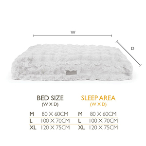 Cojín suave y cálido de felpa de piel sintética de conejo respetuoso con el medio ambiente lavable rectangular al por mayor funda extraíble almohada de lujo camas para perros - Product Image 3