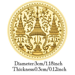 Таиланд слон памятная монета позолоченная металлическая сувенирная буддийская коллекция храмов искусства удачи монета оригинальный дизайн - Product Image 3