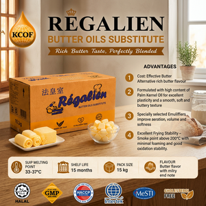 Regalien Butter Oils Substitute 20kg Box Made In Malaysia Halal Certified Solid Form For Baking And Cooking - Product Image 5