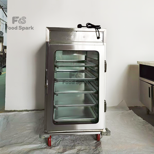 Elektrikli Çift Kapılı 6 Tepsili Ticari Fast Food KFC Restoran Mutfak Ekipmanı Kızarmış Tavuk Isıtma Dolabı - Product Image 6