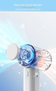 Ventilador de mano portátil, ajustable, ligero, silencioso, mini, ideal para deportes al aire libre, conciertos, regalo de verano, venta al por mayor de fábrica. - Product Image 2