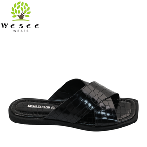 Nouvelles <span class=keywords><strong>sandales</strong></span> plates en <span class=keywords><strong>cuir</strong></span> de haute qualité pour femmes, conçues et fabriquées à la main, collection été 2025 - Product Image 1