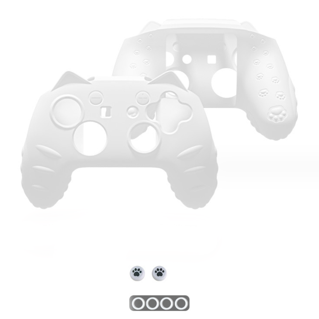 Silicone Case With Thumb Grips Set for Nintendo Switch Pro Controller Skin Cover Protective Soft Shell Case