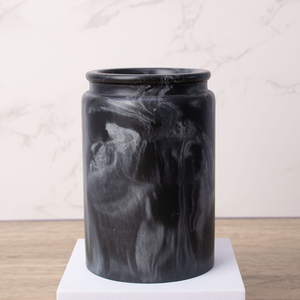 काले संगमरमर नज़र राल 5pcs गृह सजावट बाथरूम सामान सेट स्नान सेट साबुन औषधि और टूथब्रश धारक - Product Image 4