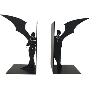 מתכת Bookend תומך קישוטי יפה חתול דקורטיבי שולחן תומכי ספרים בעלי החיים ספרי סוף ספר חבילת פקק שולחן קישוטים