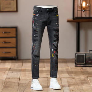 Jeans de Mezclilla Medianos para Hombre, Otoño 2025, Nuevo Estilo Vintage, Moda Urbana, Estilo Duffy, Jeans Ajustados de Pierna Recta, Cintura Media - Product Image 1