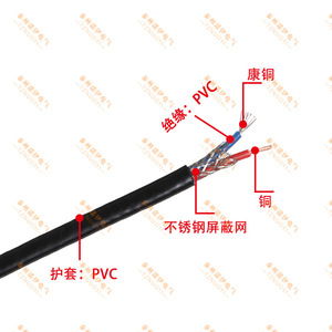 Fil de compensation thermocouple Tznuoyi Kcrp en cuivre et Constantan, isolé en PVC, blindage tressé pour instrumentation électronique - Product Image 1