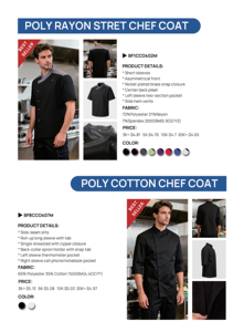 Professionelle Kochuniform mit Langen Ärmeln Kochjacke für Küchenpersonal Restaurant Sushi-Koch Uniform - Product Image 6