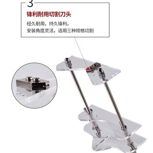 Coupe-verre portable pour bricolage, outil de découpe de verre avec tiges en acier inoxydable pour usage domestique - Product Image 4