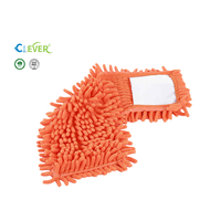 Tête de balai plat en microfibre chenille 50x16 cm, remplaçable, pour un nettoyage optimal