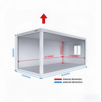Maisons préfabriquées personnalisables de 2040 pieds carrés, unités de type appartement, assemblage facile, salles de bain intégrées pour atelier et résidence