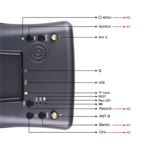 Lunettes FPV <span class=keywords><strong>VR</strong></span> 5.8G 40CH 4.3 pouces, accessoires en acier inoxydable usiné CNC transparent pour <span class=keywords><strong>drone</strong></span> FPV RC pour équipement industriel - Product Image 5